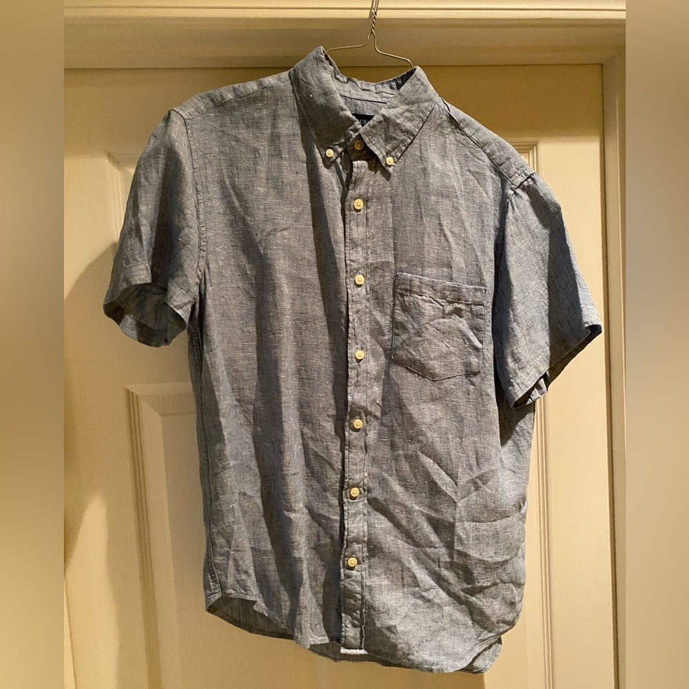 *NEVER WORN* J. Crew Mens Button Down Short-Sleeve Shirt | Color: Blue | Size: M